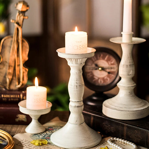 White Candle Stands-ToShay.org