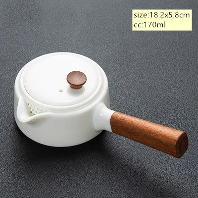 White Porcelain Teapot-ToShay.org