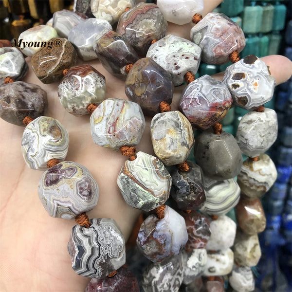 Brown Lace Agate Beads-ToShay.org