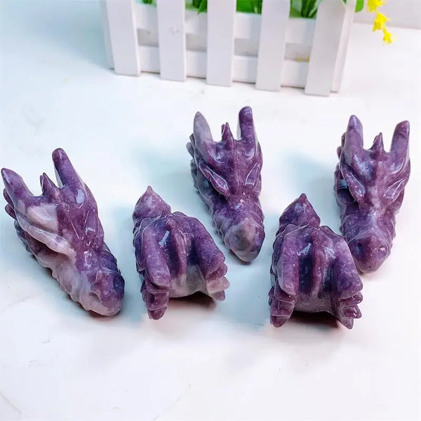 Purple Mica Dragon Skull-ToShay.org