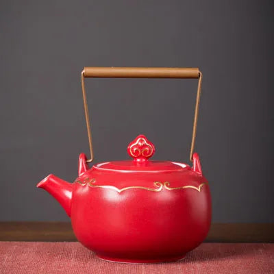 Red Ceramic Tea Sets-ToShay.org