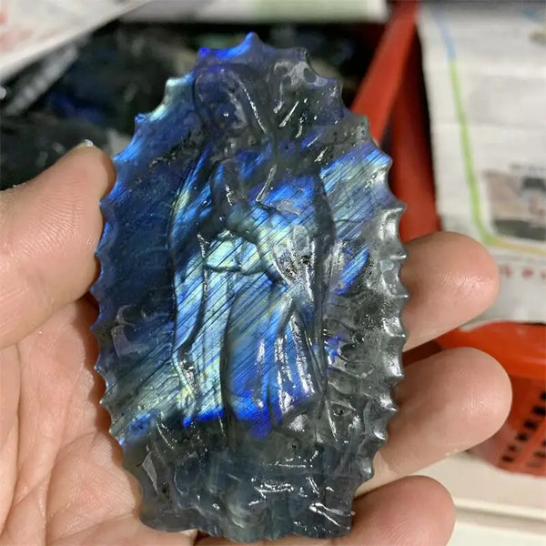 Blue Labradorite Madonna-ToShay.org