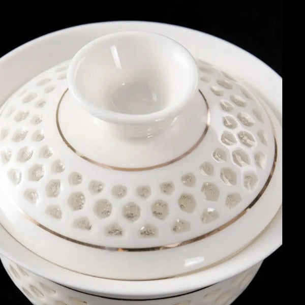 White Porcelain Tea Set-ToShay.org