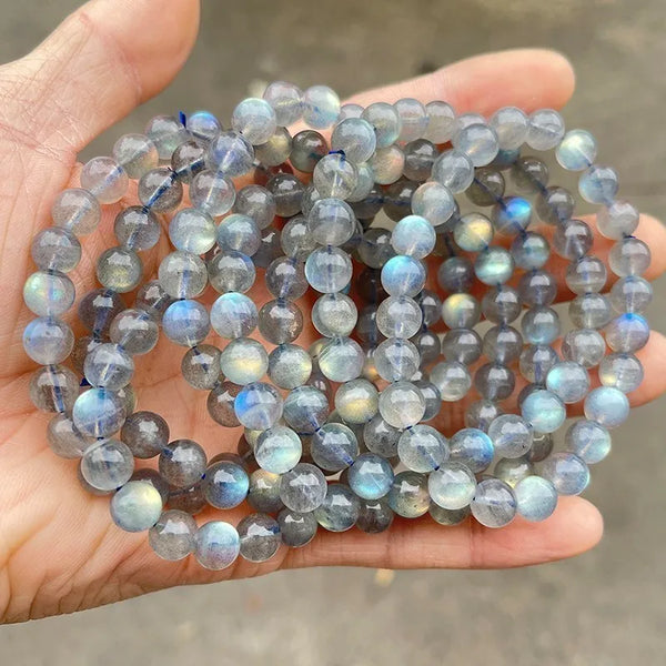 Grey Moonstone Bead Bracelets-ToShay.org