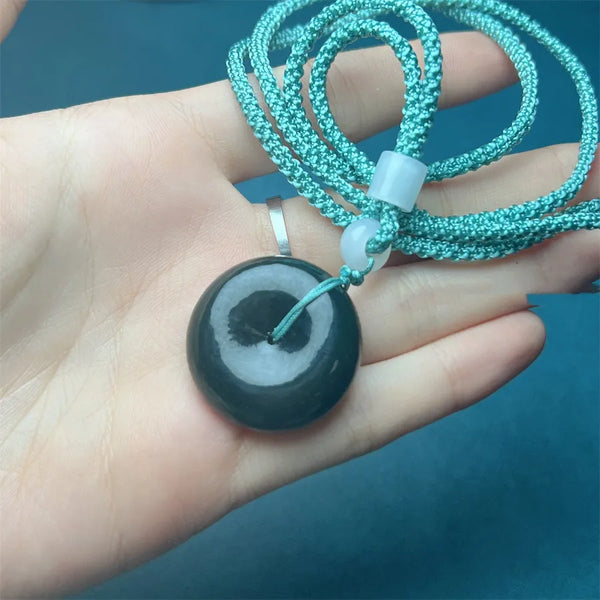 Blue Jade Buckle Pendant-ToShay.org