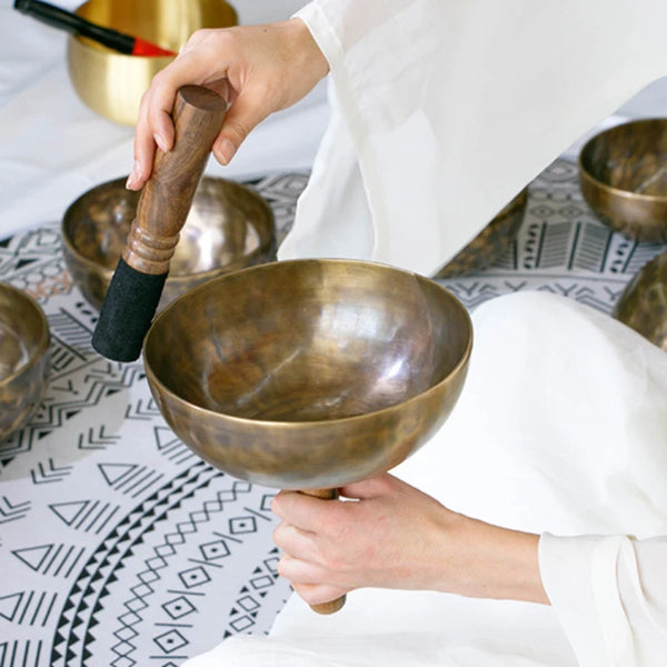 Tibetan Handle Singing Bowl-ToShay.org