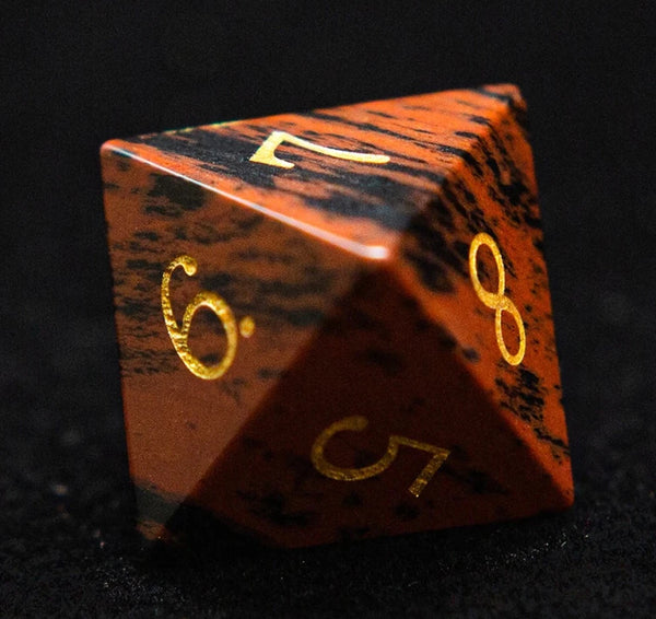 Mahagony Obsidian Dice-ToShay.org