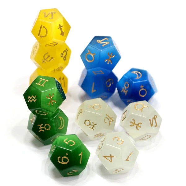 Mixed Crystal Platonic Solid Dice-ToShay.org