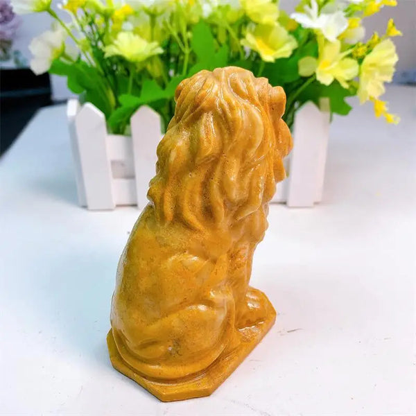 Yellow Jade Lion-ToShay.org