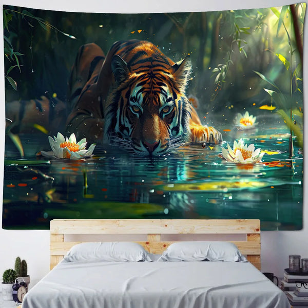 Tiger Art Tapestry-ToShay.org