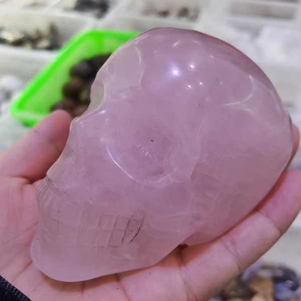 Pink Rose Quartz Skull-ToShay.org