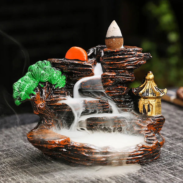 Waterfall Backflow Incense Burner-ToShay.org