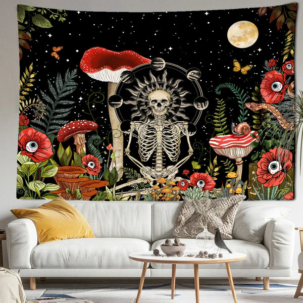 Mushroom Art Tapestry-ToShay.org