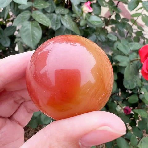 Red Agate Carnelian Ball-ToShay.org