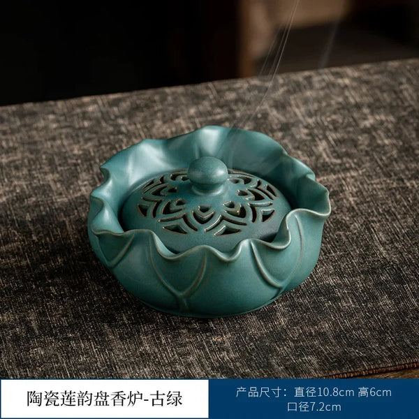 Lotus Leaf Incense Burner-ToShay.org