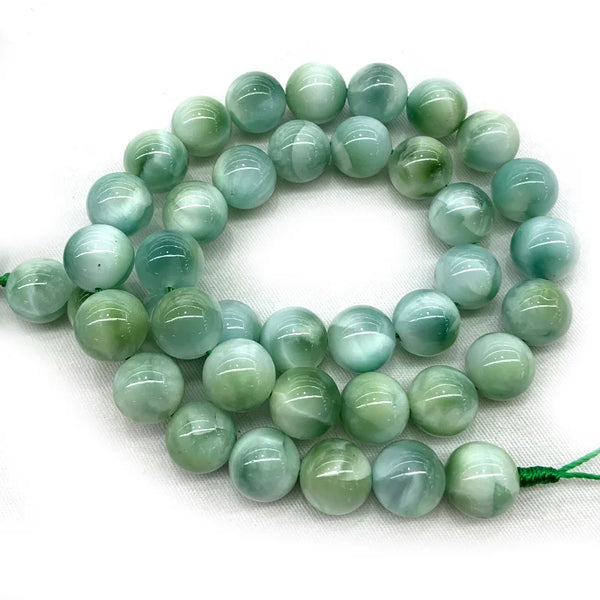 Green Larimar Peacock Beads-ToShay.org