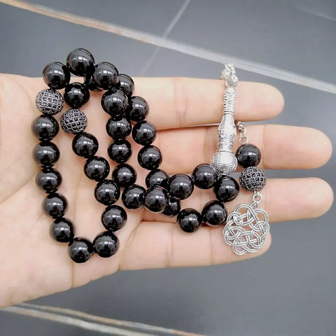 Black Agate Prayer Beads-ToShay.org