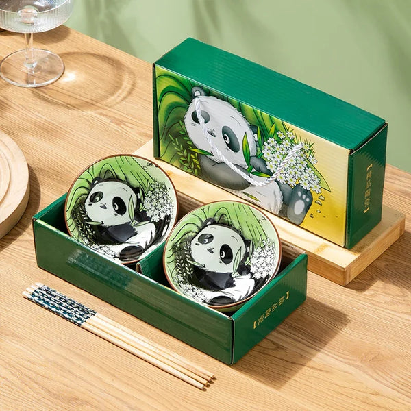 Panda Ceramic Bowls Gift Set-ToShay.org