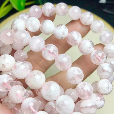 Pink Snowflake Quartz Bracelet-ToShay.org