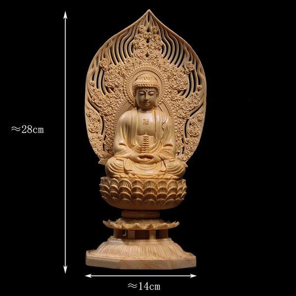 Wood Guanyin Buddha-ToShay.org