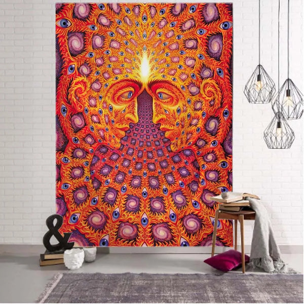 Psychedelic Art Tapestry-ToShay.org