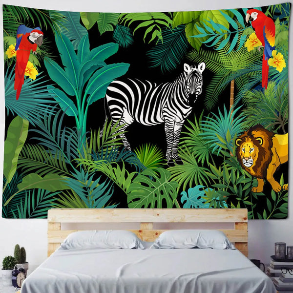 Tropical Plant Art Tapestry-ToShay.org