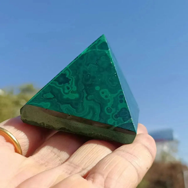 Green Malachite Pyramid-ToShay.org