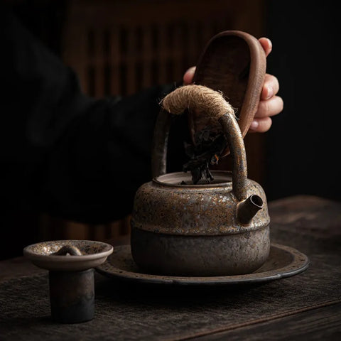 Rust Glaze Ceramic Teapot-ToShay.org