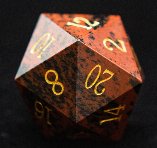 Mahagony Obsidian Dice-ToShay.org