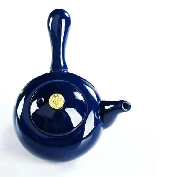 Blue Glazed Porcelain Tea Pot-ToShay.org