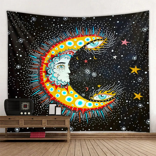 Sun Moon Art tapestry-ToShay.org