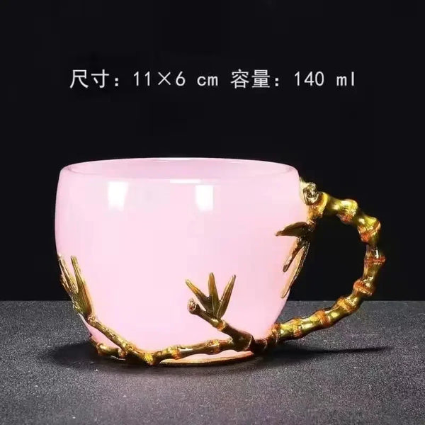 Clear Porcelain Tea Cups-ToShay.org