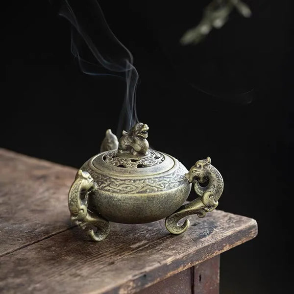 Pixiu Pan Incense Furnace-ToShay.org