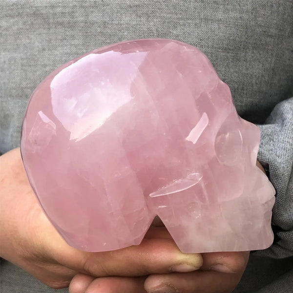 Pink Rose Quartz Skull-ToShay.org