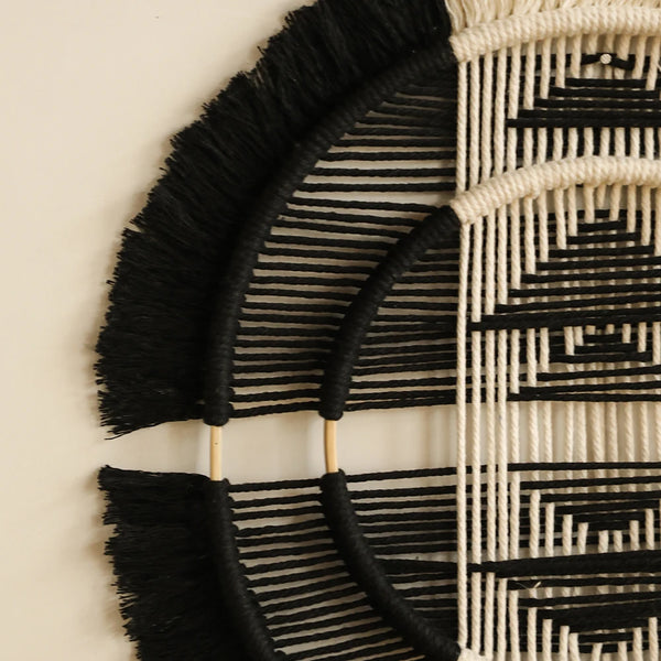 Black Macrame Wall Hanging-ToShay.org