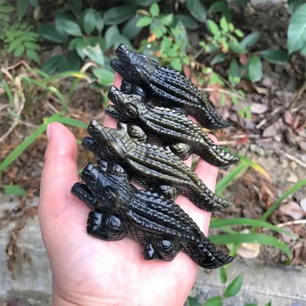 Black Obsidian Crocodile-ToShay.org