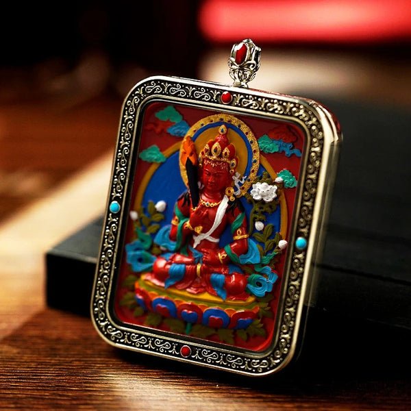 Thangka Painting Box Pendant-ToShay.org