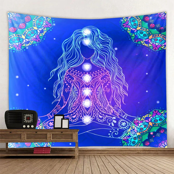 Chakra Meditation Tapestry-ToShay.org