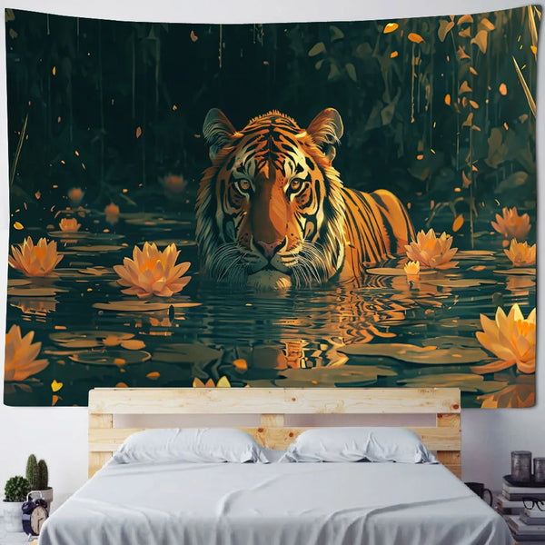 Tiger Art Tapestry-ToShay.org