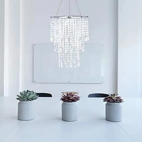 Crystal Bead Chain Chandelier-ToShay.org