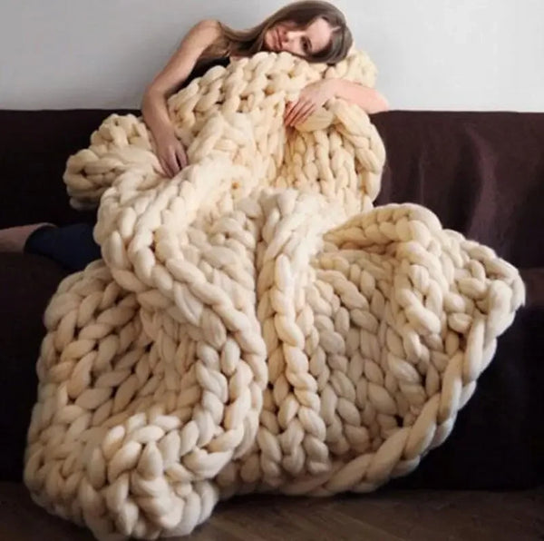 Knitted Throw Blanket-ToShay.org