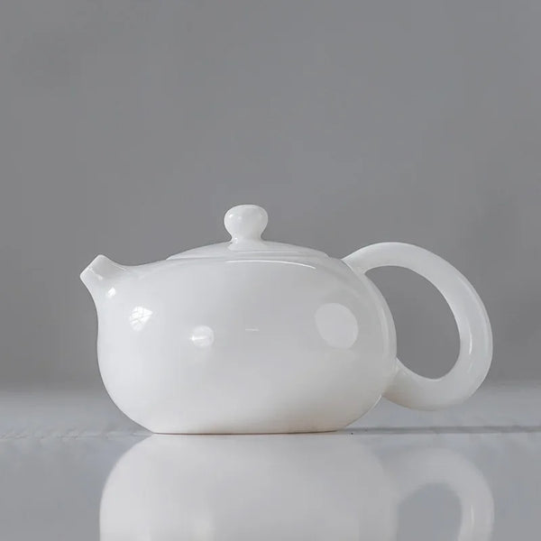 White Porcelain Tea Pot-ToShay.org