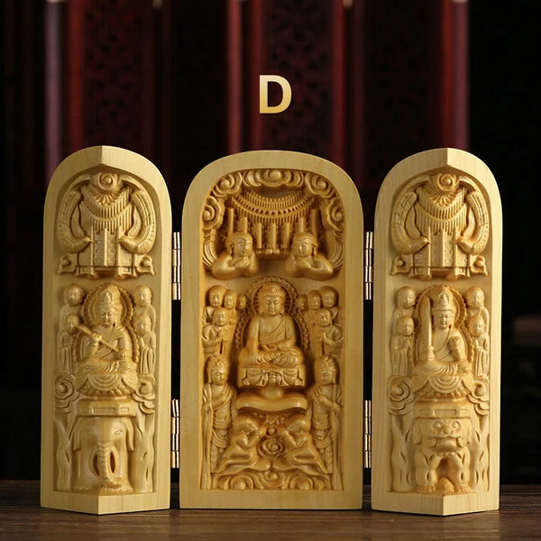 Wood Guanyin Buddha Box-ToShay.org