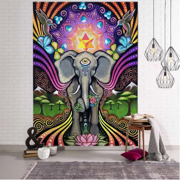 Elephant Art Tapestry-ToShay.org