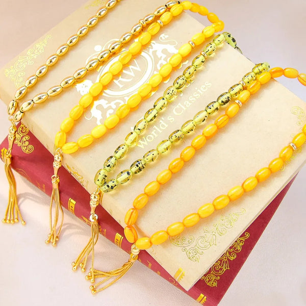 Yellow Gold Prayer Beads-ToShay.org