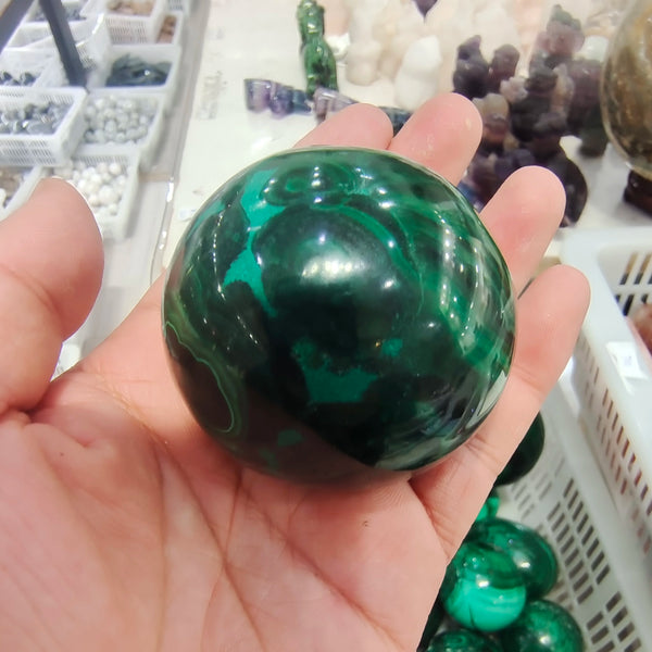 Green Malachite Ball-ToShay.org