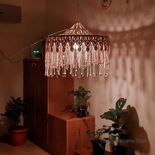 Macrame Lampshade-ToShay.org