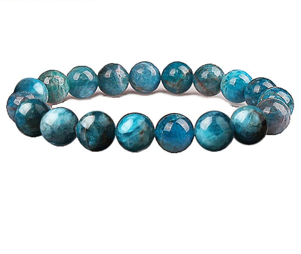 Blue Apatite Bead Bracelet-ToShay.org