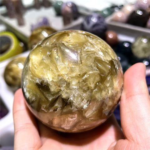 Gold Mica Mineral Ball-ToShay.org