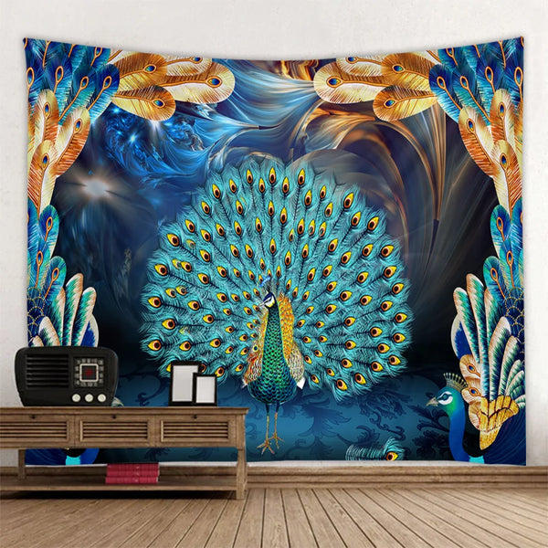 Peacock Art Tapestry-ToShay.org